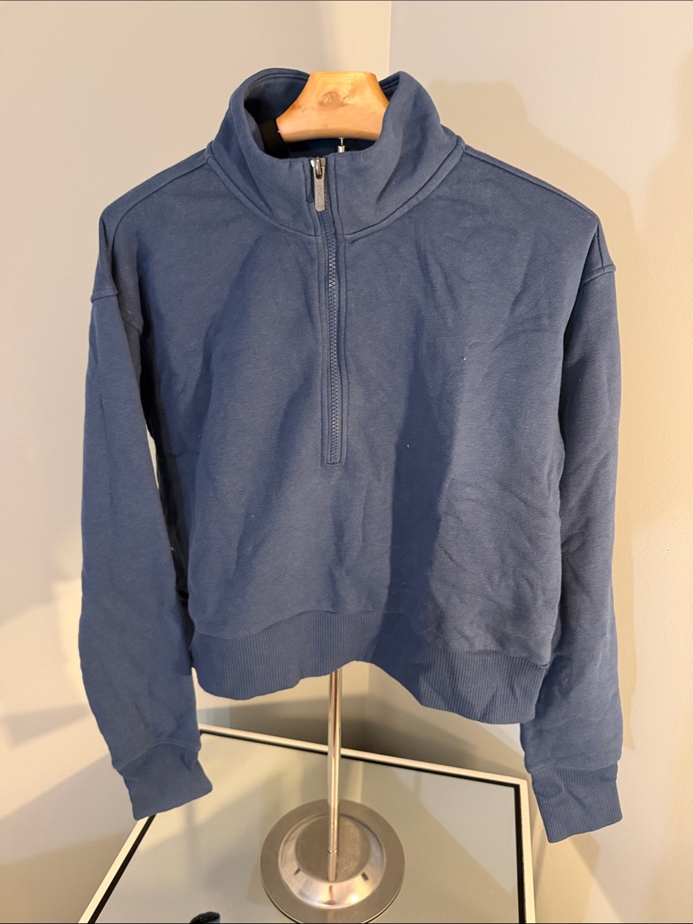 Zella women’s Navy Quarter-Zip Sweater medium
